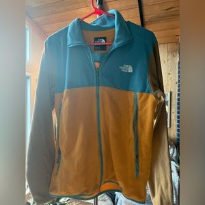 TNF men’s S zip color block fleece